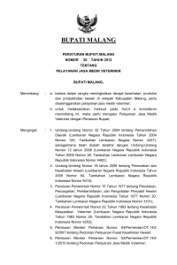 bupati malang - Bagian Hukum - Pemerintah Kabupaten Malang
