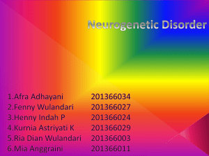 Neurogenetic Disorder - 201366029