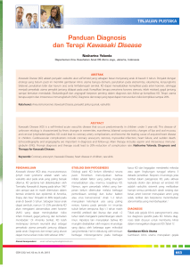 Panduan Diagnosis dan terapi Kawasaki Disease