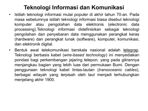 Teknologi Informasi dan Komunikasi