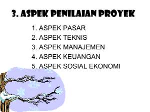 3. Aspek Pasar Teknis Manaj