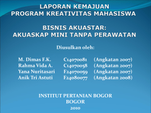 Bisnis Akuastar:Akuaskap Mini Tanpa Perawatan