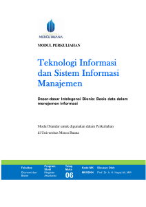 Modul Teknologi Informasi dan Sistem Informasi Manajemen [TM6].