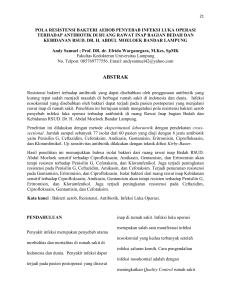 ABSTRAK - Jurnal Fakultas Kedokteran Universitas Lampung