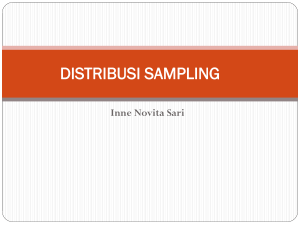 DISTRIBUSI SAMPLING