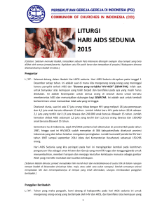 liturgi hari aids sedunia 2015