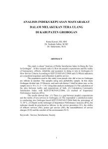 analisis indeks kepuasan masyarakat dalam