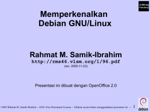 Memperkenalkan Debian GNU/Linux