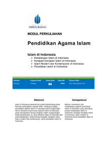Modul Pendidikan Agama Islam