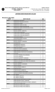 LAPORAN KESETARAAN MATA KULIAH Manajemen Informatika