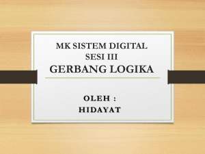 matakuliah rangkaian digital pertemuan ii gerbang logika