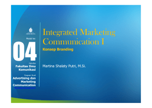 Integrated Marketing Communication I