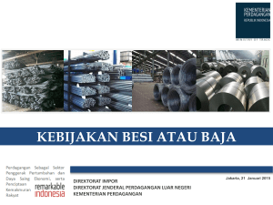 Kebijakan Besi dan Baja 210115 - BKTI-PII