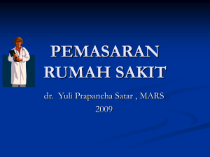 PEMASARAN RUMAH SAKIT