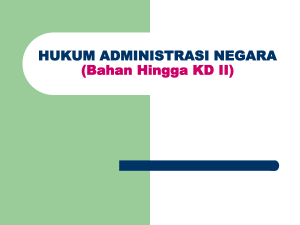 HUKUM ADMINISTRASI NEGARA