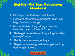 Kisi-Kisi Mid Test Mahasiswa Akuntansi