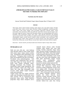 aproksimasi pds harga saham menggunakan metode