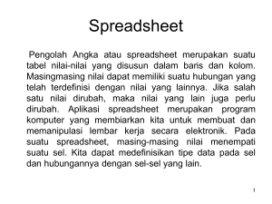 1.Worksheet Ms. Excel