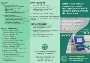 leaflet biomol-new.cdr - Pusat Penelitian Bioteknologi dan