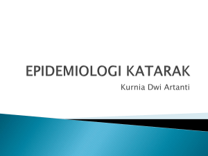 EPIDEMIOLOGI KATARAK