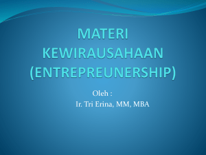 materi kewirausahaan (entrepreunership)