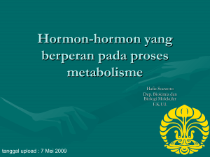 Hormon-hormon yang berperan pada proses metabolisme