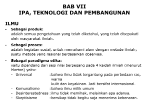 ILMU TEKNOLOGI Teknik - NANIKDN CHEMISTRY UNS