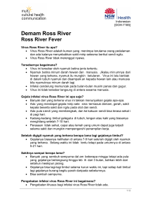 Ross River Fever (Indonesian) - the NSW Multicultural Health