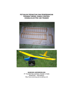 petunjuk perakitan dan penerbangan pesawat model radio control