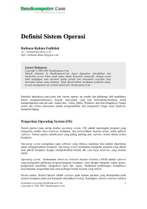 Raihana-Definisi Sistem Operasi