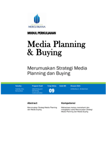 Merumuskan Strategi Media Planning dan Media Buying