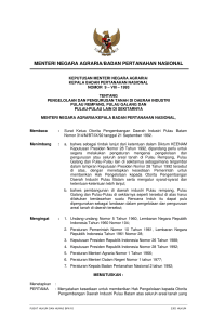 keputusan menteri negara agraria nomor 9 tahun 1993