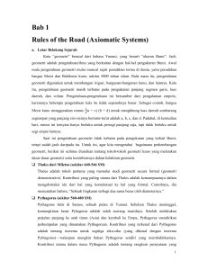 Bab 1 Rules of the Road (Axiomatic Systems)