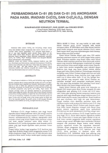 PERBANDINGAN Cr-S1 (III) DAN Cr