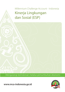 Kinerja Lingkungan dan Sosial (ESP) - MCA
