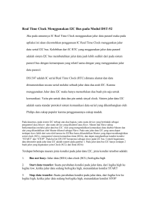 Real Time Clock Menggunakan I2C Bus pada