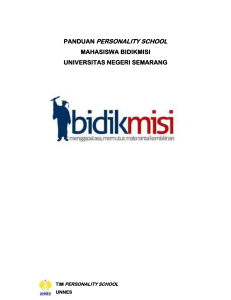 panduan personality school