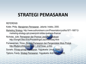 strategy kebijakan bisnis bidang marketing