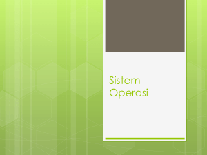 Sistem Operasi - E-Learning STTH Medan
