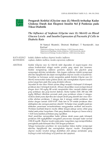 TERHADAP KADAR GLUKOSA DARAH DAN EKSPRESI INSULIN