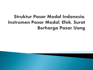 Struktur Pasar Modal Indonesia, Instrumen Pasar Modal, Efek, Surat