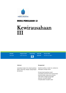 Modul Kewirausahaan III [TM14]