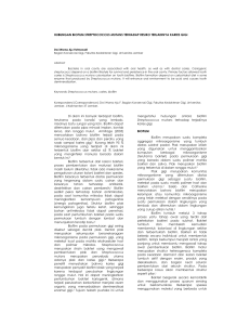 HUBUNGAN BIOFILM STREPTOCOCCUS MUTANS