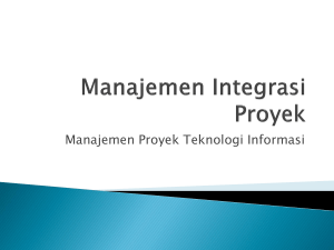 Integrasi Manajemen Proyek