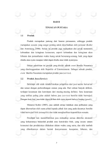 BAB II TINJAUAN PUSTAKA 1.1 Produk Produk