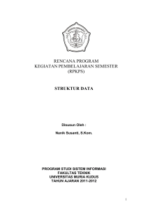 struktur data - Fakultas Teknik UMK