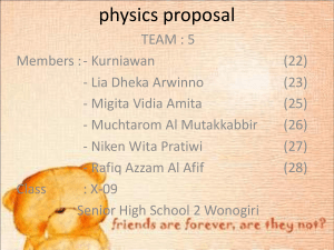 proposal fisika - e-Learning SMA 2 Wonogiri