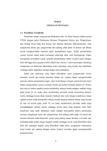 BAB II TINJAUAN PUSTAKA 2.1 Penelitian Terdahulu Penelitian