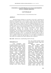 STUDI META ANALISIS PERAWATAN LUKA KAKI DIABETES