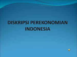 Deskripsi perekonomian Indonesia